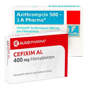 Cefixim 400mg + Azithromycin 500mg