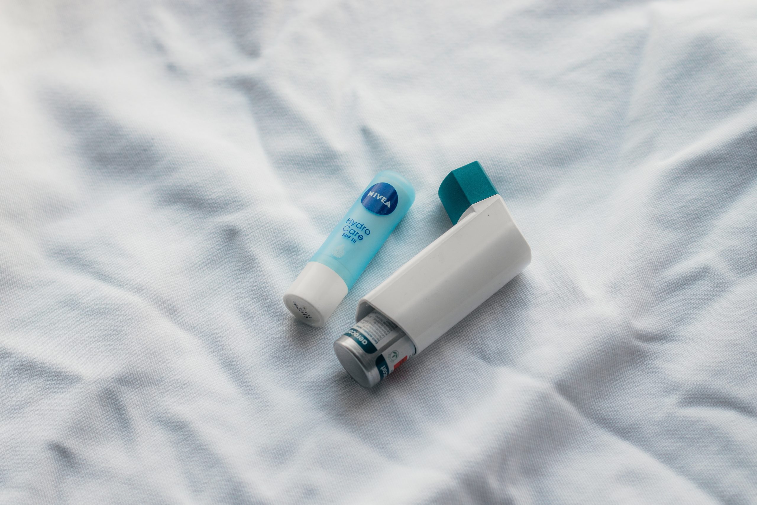 Asthmaspray-Anwendung