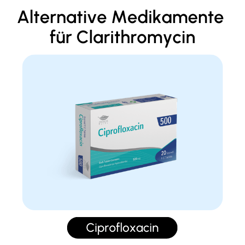 Alternative Medikamente Ciprofloxacin für Clarithromycin