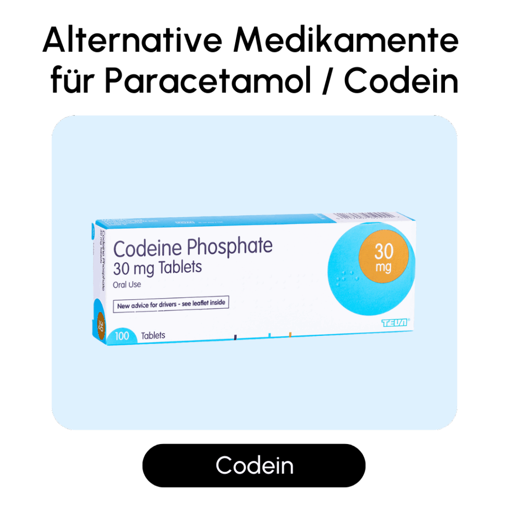 Codein Alternative Medikamente für Paracetamol Codein