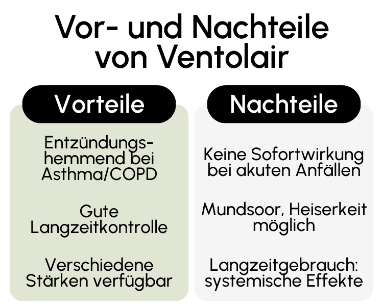 Vor- und Nachteile von Ventolair